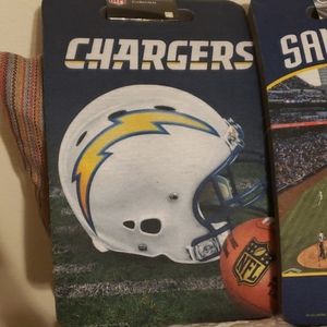 Stadium seat cushion.